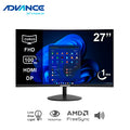 Monitor Curvo Advance ADV-2751S, 27" FHD VA, 100Hz, 1ms, HDMI, DP, Parlantes, Negro